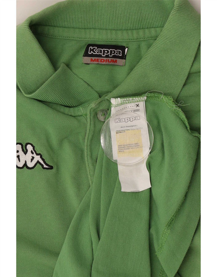 Kappa Mens Polo Shirt Medium Green Cotton