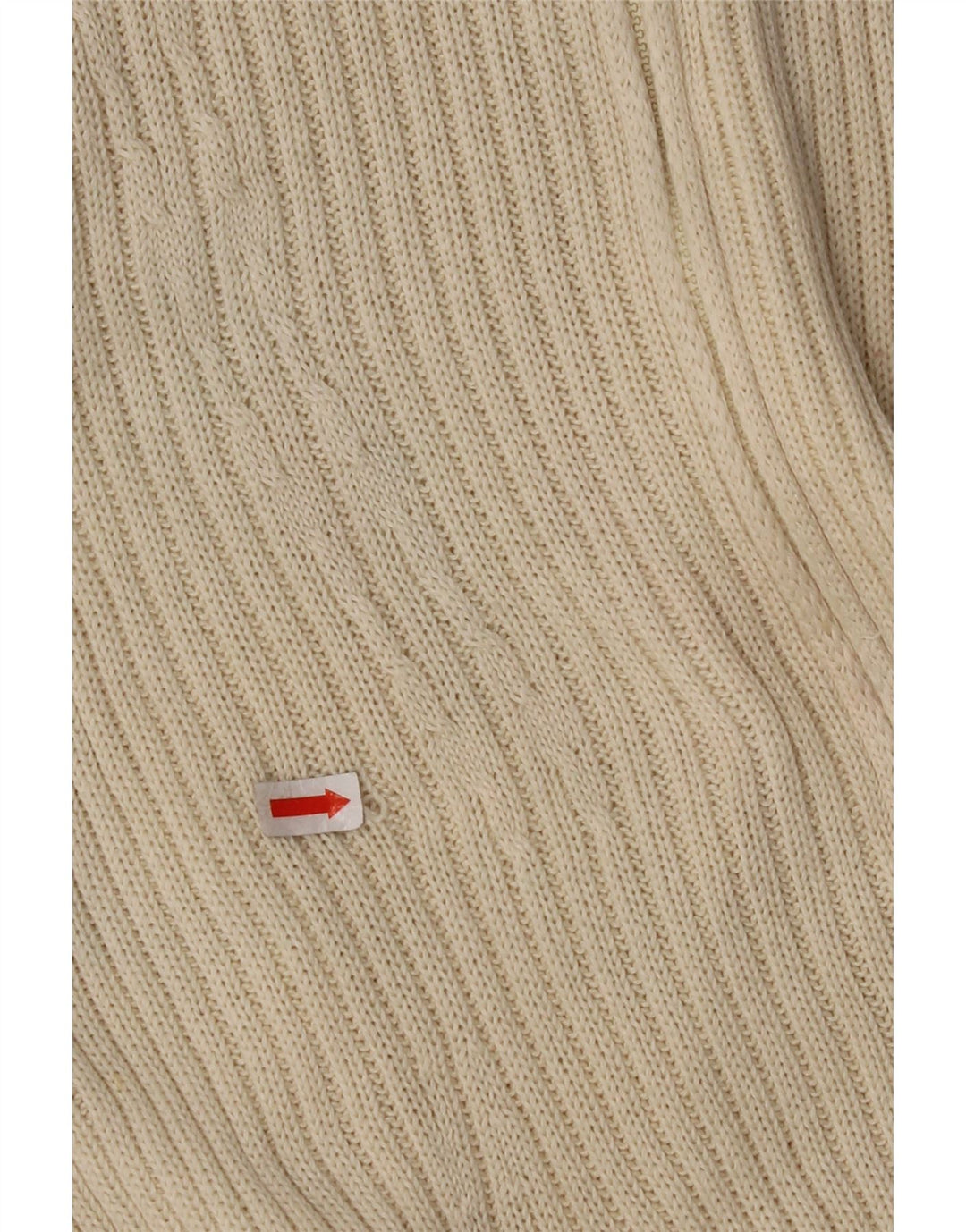 CERRUTI 1881 Womens Cardigan Sweater UK 12 Medium Off White Cotton