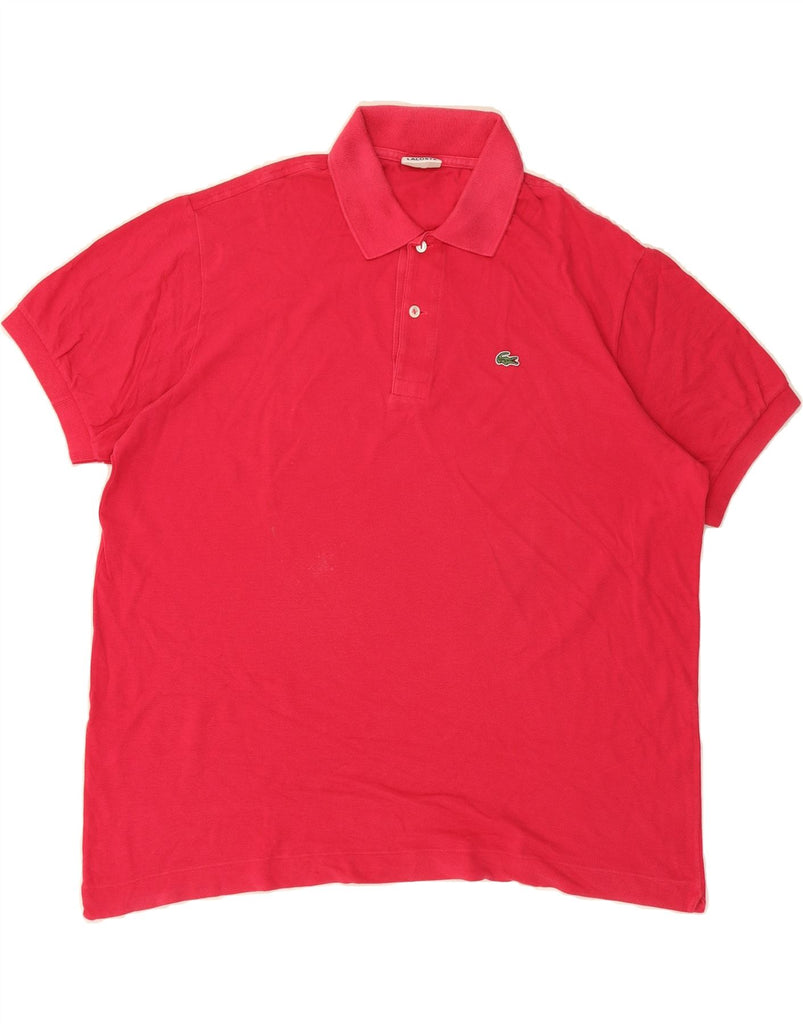LACOSTE Mens Polo Shirt Size 7 2XL Pink Cotton Vintage Lacoste and Second-Hand Lacoste from Messina Hembry 