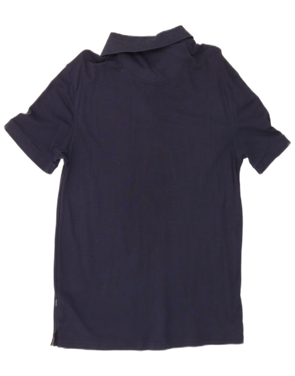 Calvin Klein Mens Polo Shirt Small Navy Blue Cotton