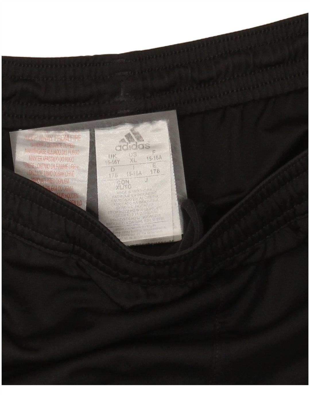 Adidas Boys Sport Shorts 15-16 Years Black Polyester