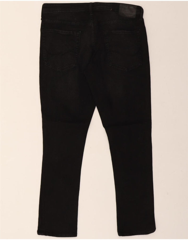 JACK & JONES Mens GLENN Slim Jeans W36 L32 Black Cotton Vintage Jack & Jones and Second-Hand Jack & Jones from Messina Hembry 