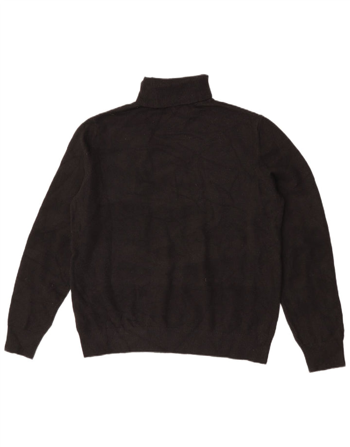 Marks & Spencer Womens Roll Neck Jumper Sweater UK 14 Medium Black