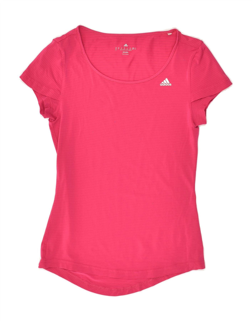 ADIDAS Womens Climalite T-Shirt Top UK 4/6 XS Pink | Vintage Adidas | Thrift | Second-Hand Adidas | Used Clothing | Messina Hembry 