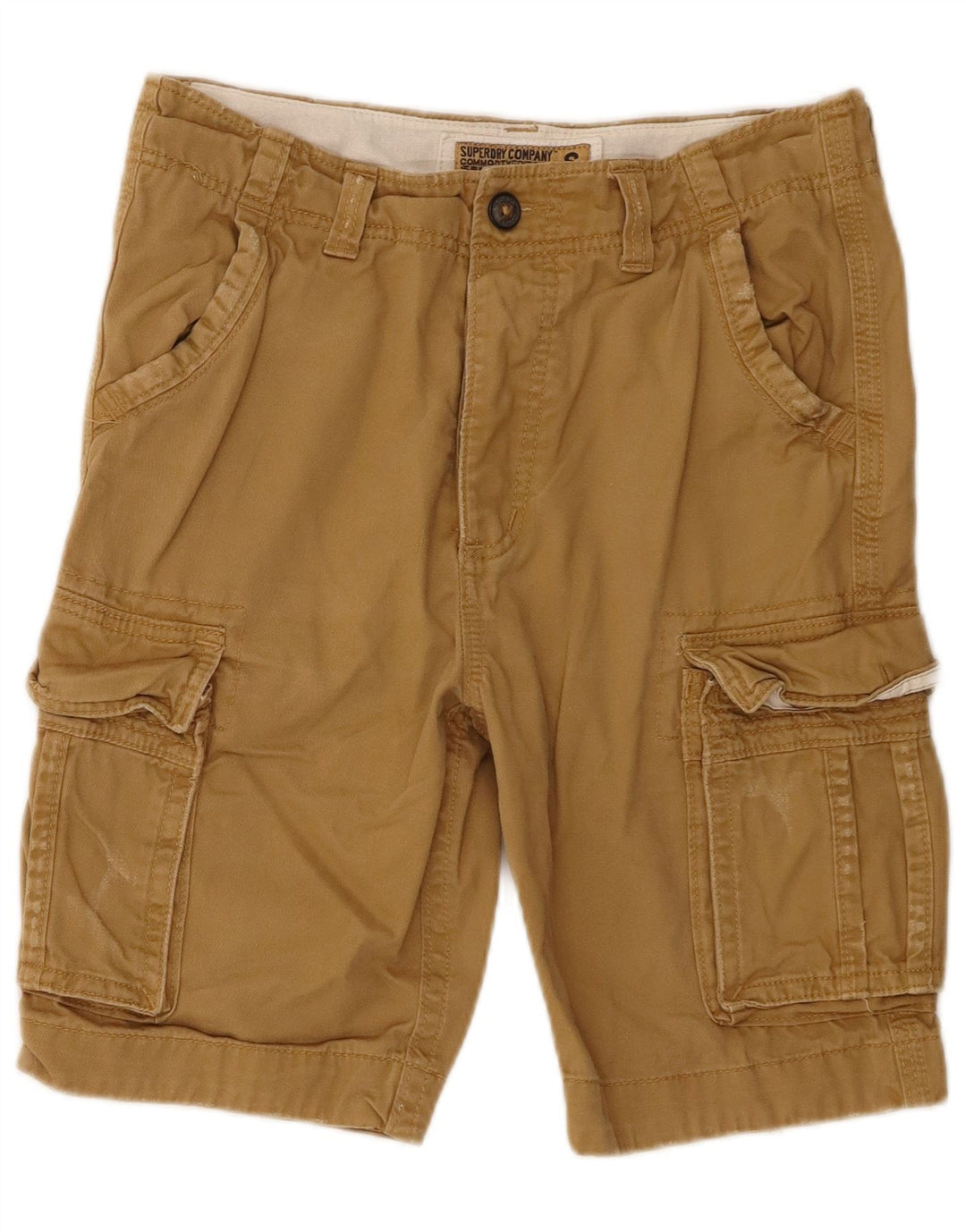 Superdry Mens Cargo Shorts Small W29  Beige Cotton
