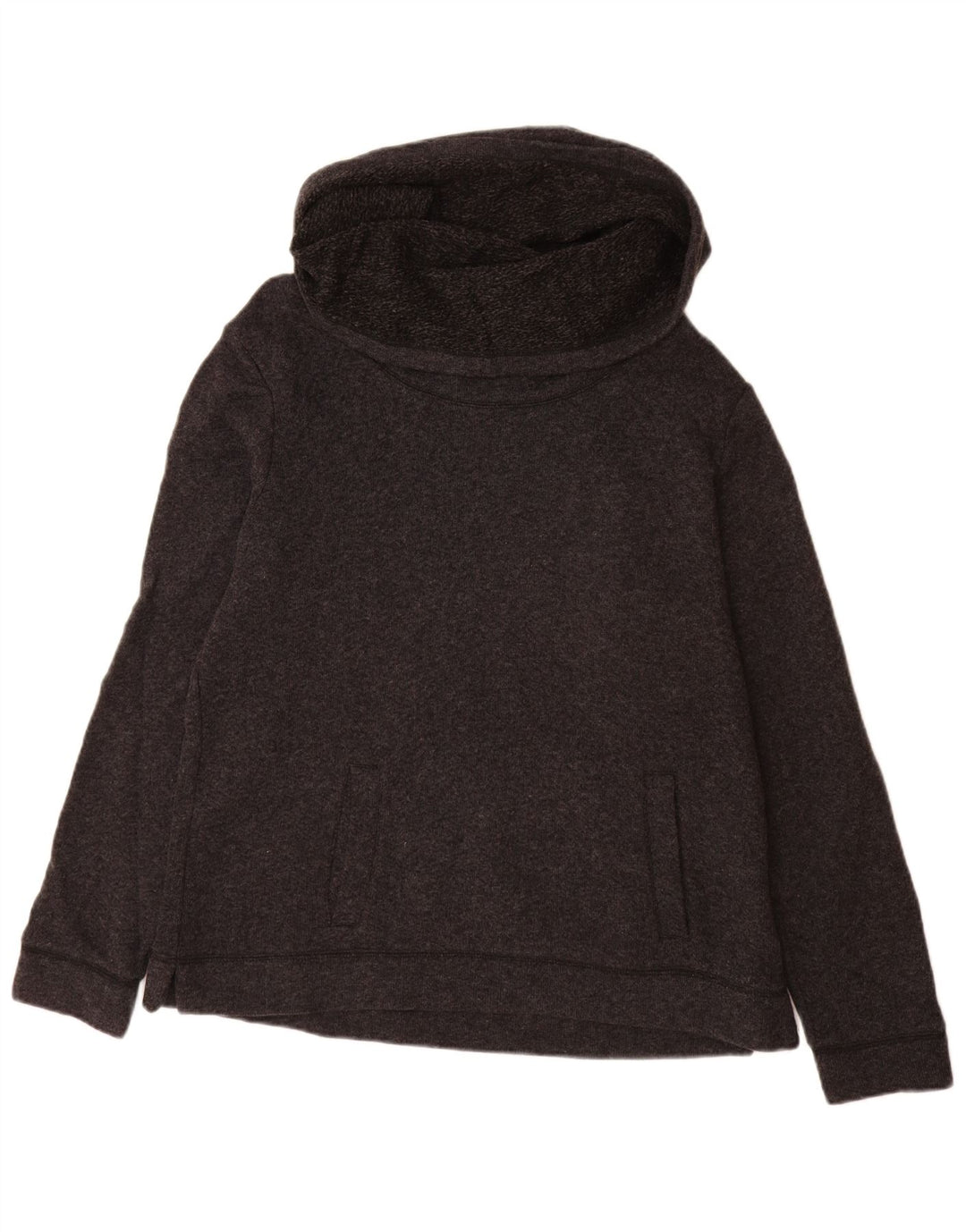 J. Crew Womens Roll Neck Hoodie Jumper UK 16 Large Grey
