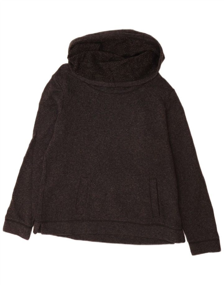 J. Crew Womens Roll Neck Hoodie Jumper UK 16 Large Grey