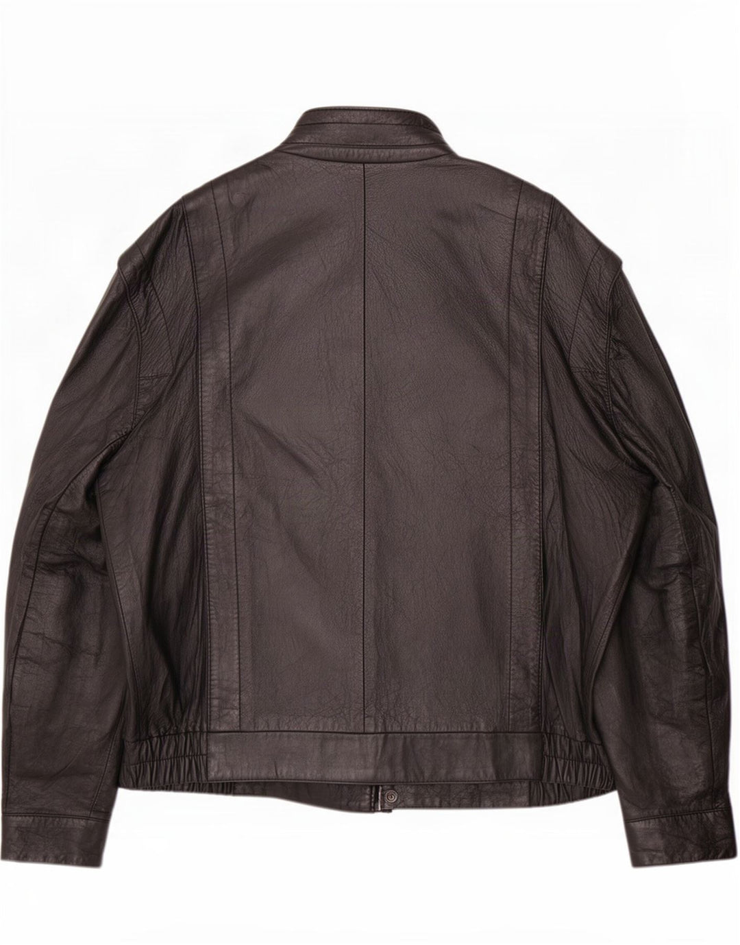 Vintage Mens Leather Jacket IT 52 XL Black