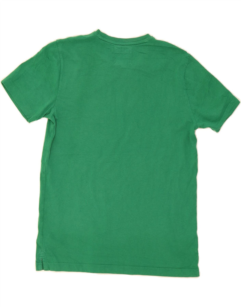 CREW CLOTHING Mens T-Shirt Top Medium Green Cotton Vintage Crew Clothing and Second-Hand Crew Clothing from Messina Hembry 