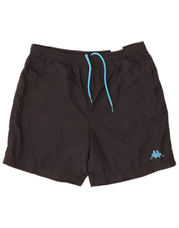 Kappa Mens Sport Shorts Large Black Polyester