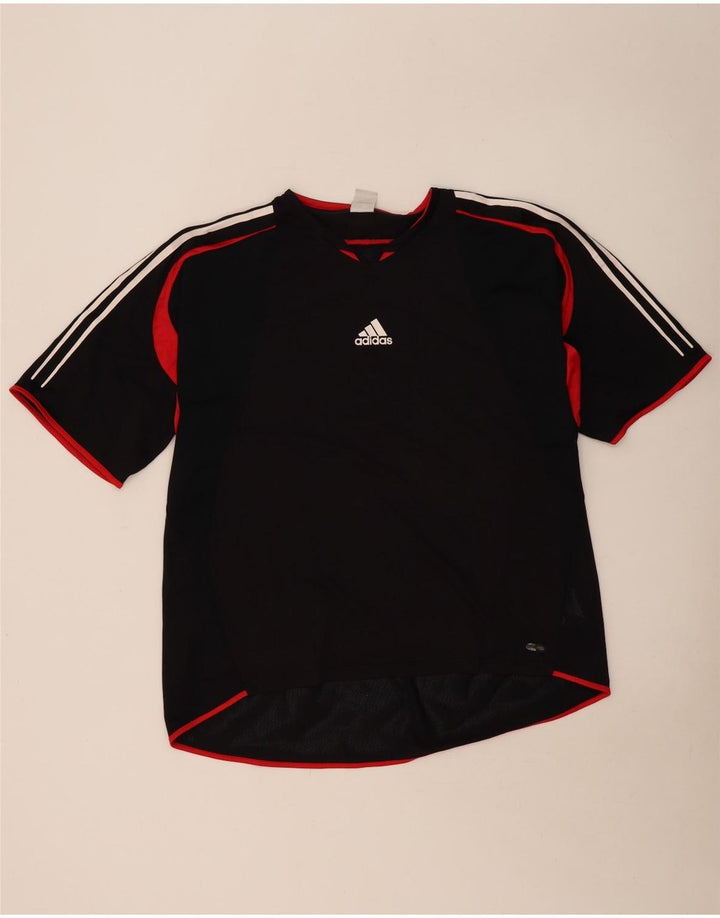 ADIDAS Mens Climacool T-Shirt Top 2XL Black Colourblock Polyester