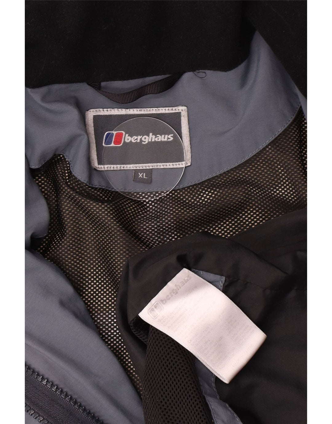 Berghaus Mens Hooded Rain Jacket UK 42 XL Navy Blue Polyester