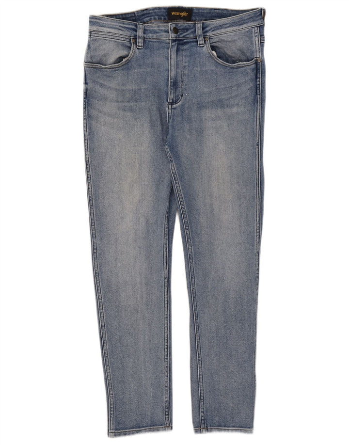 Wrangler Womens Slim Jeans W32 L27 Blue Cotton