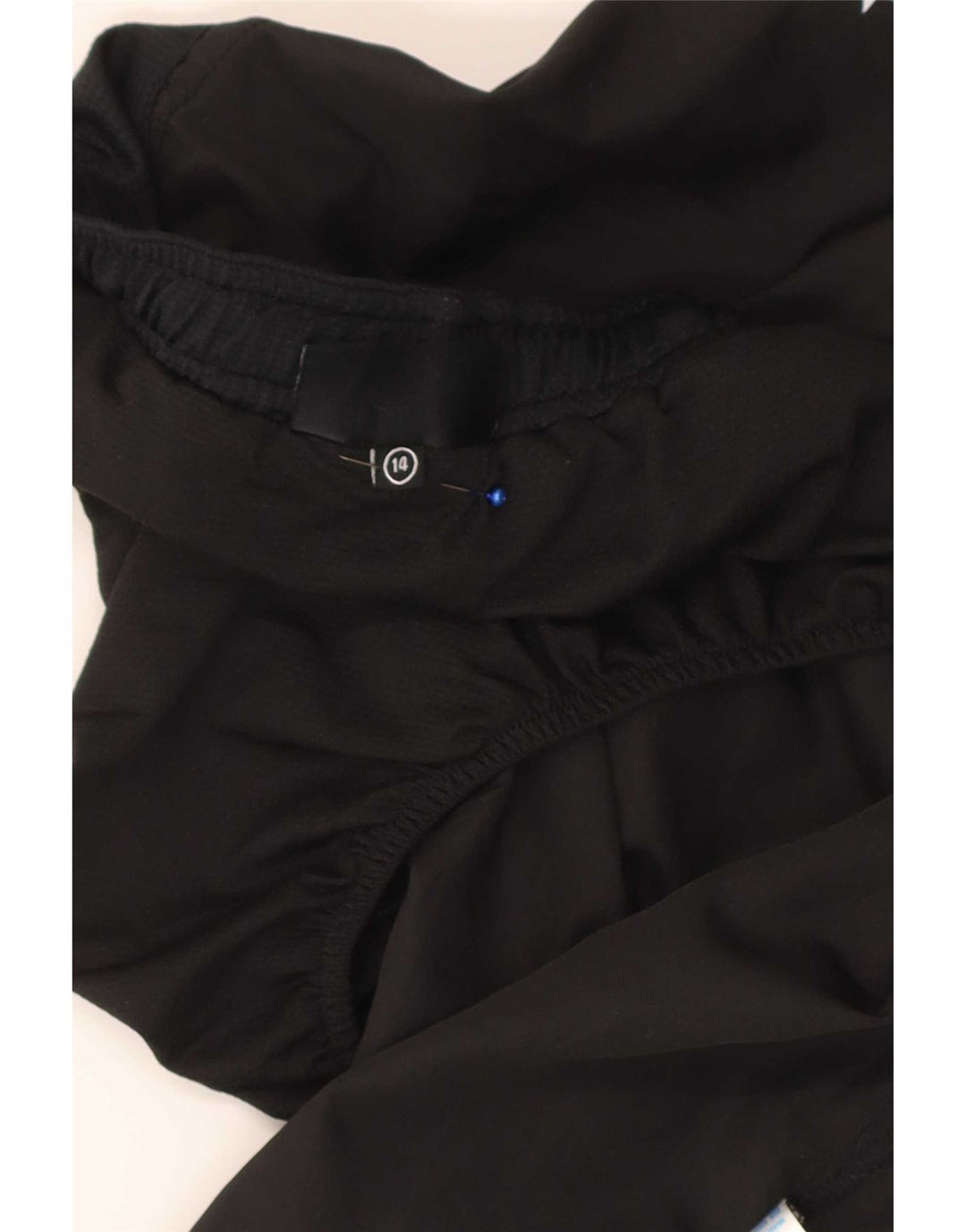 Champion Womens Graphic Regular Sport Shorts UK 14 Large Black Polyester