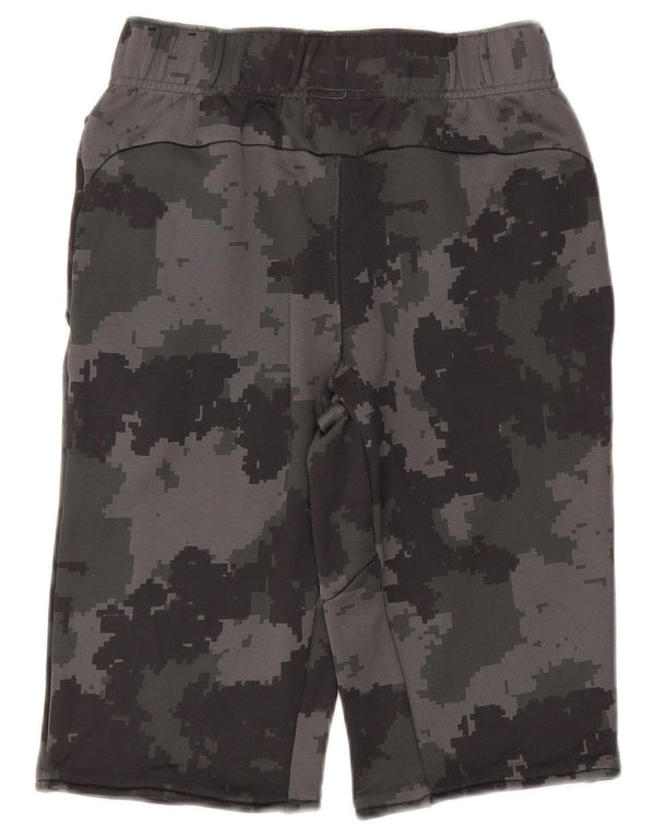 Nike Boys Bermuda Sport Shorts 12-13 Years Large Grey Camouflage Cotton