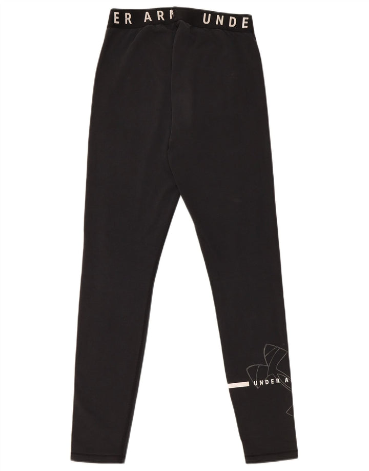 Under Armour Womens Graphic Leggings UK 10 Small  Black