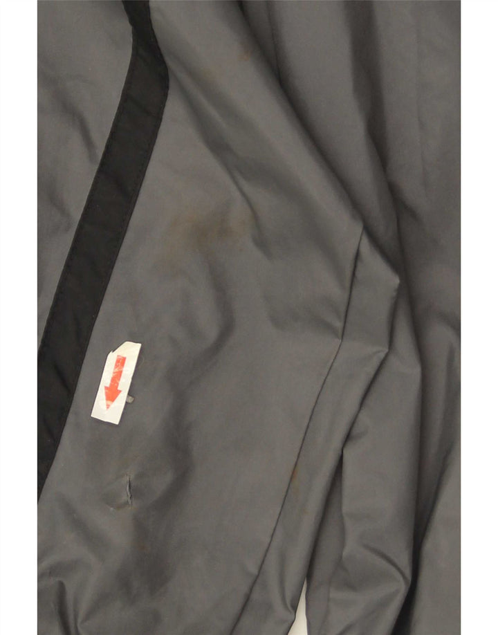 Nike Mens Hooded Rain Jacket UK 42 XL Grey Polyester
