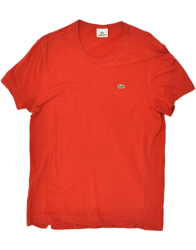 LACOSTE Mens T-Shirt Top Size 4 Medium Red Cotton | Vintage Lacoste | Thrift | Second-Hand Lacoste | Used Clothing | Messina Hembry 