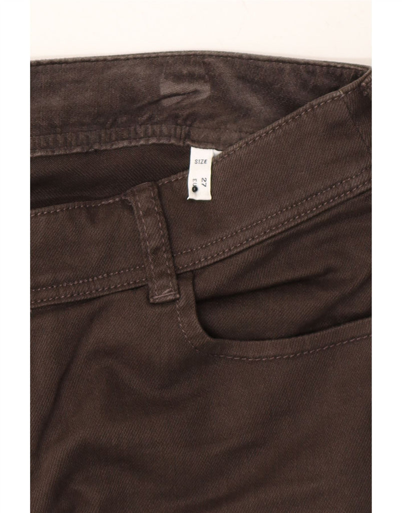ARMANI Womens Skinny Jeans W27 L34 Brown Cotton Vintage Armani and Second-Hand Armani from Messina Hembry 