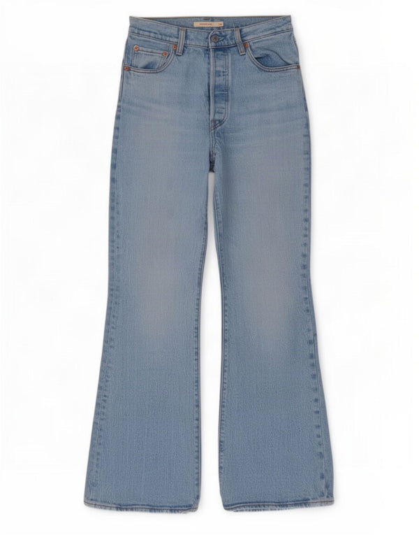 Levi's Womens Ribcage Flared Jeans W26 L30 Blue