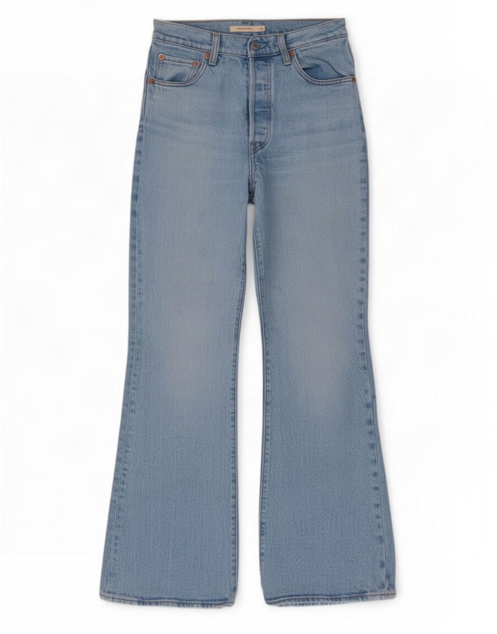 Levi's Womens Ribcage Flared Jeans W26 L30 Blue