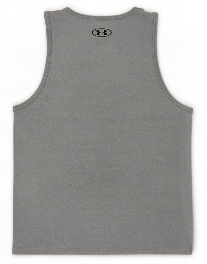 Under Armour Mens Graphic Vest Top Medium Grey Flecked Cotton