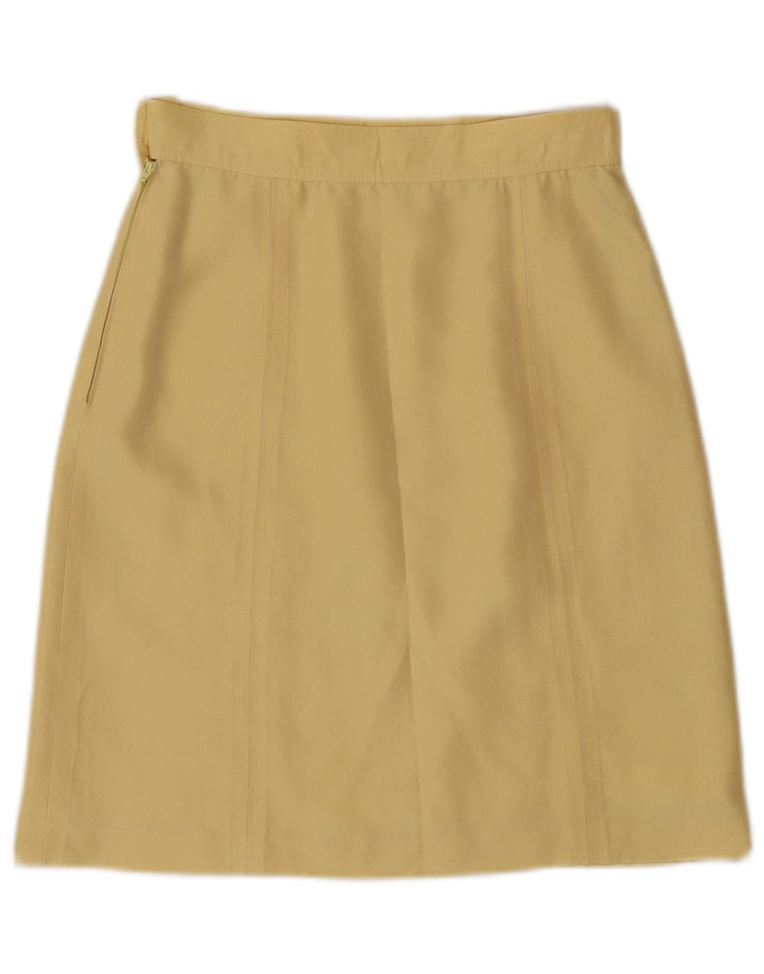 Vintage Womens Straight Skirt W26 Small Yellow