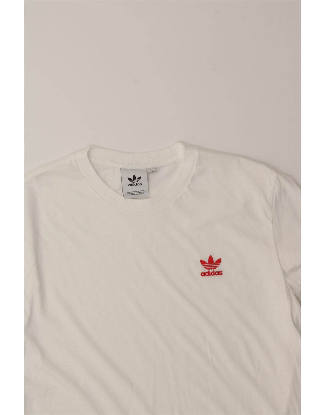 ADIDAS Womens T-Shirt Top UK 8 Small White Cotton Vintage Adidas and Second-Hand Adidas from Messina Hembry 