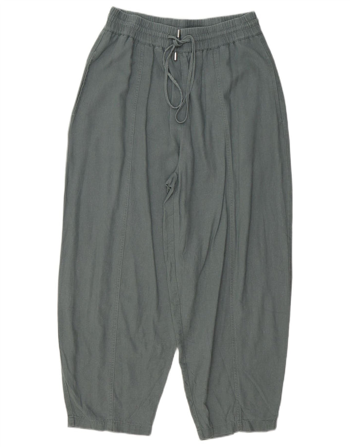 Zara Womens Harem Trousers Small W26 L24 Green
