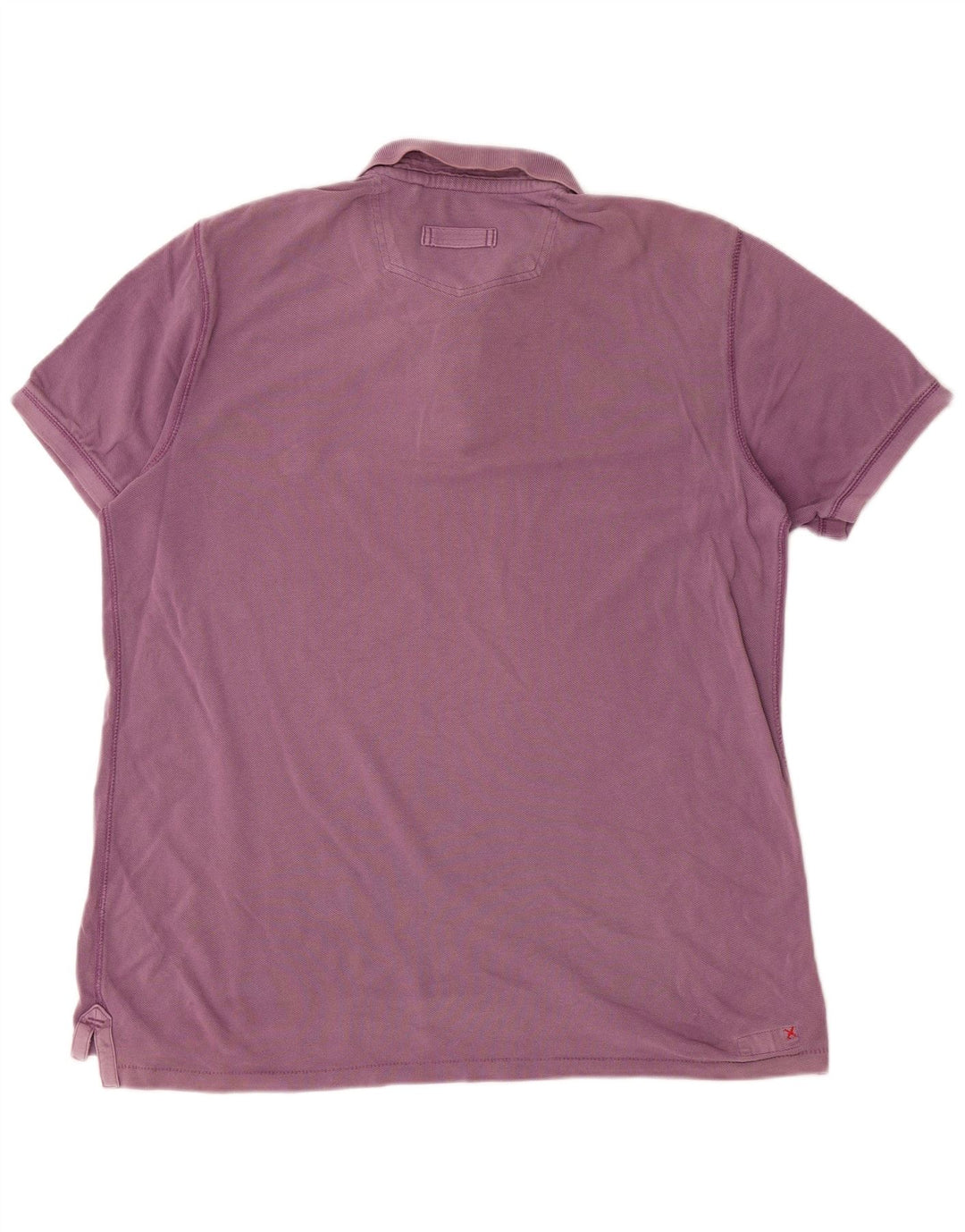 Fat Face Mens Polo Shirt Large Purple Cotton