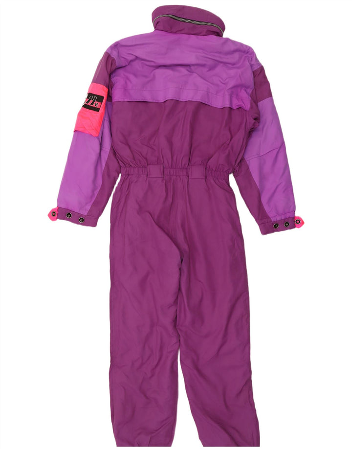 Colle Womens Ski Jumpsuit UK 12 Medium Purple Colourblock