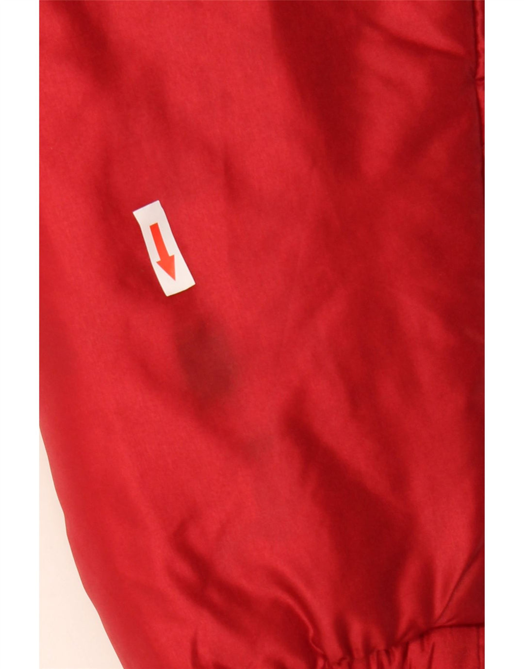 Vintage Womens Hooded Padded Jacket IT 52 2XL Red Colourblock Polyamide