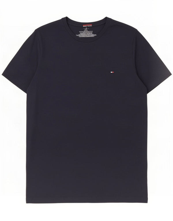 Tommy Hilfiger Mens T-Shirt Top Medium Navy Blue Cotton