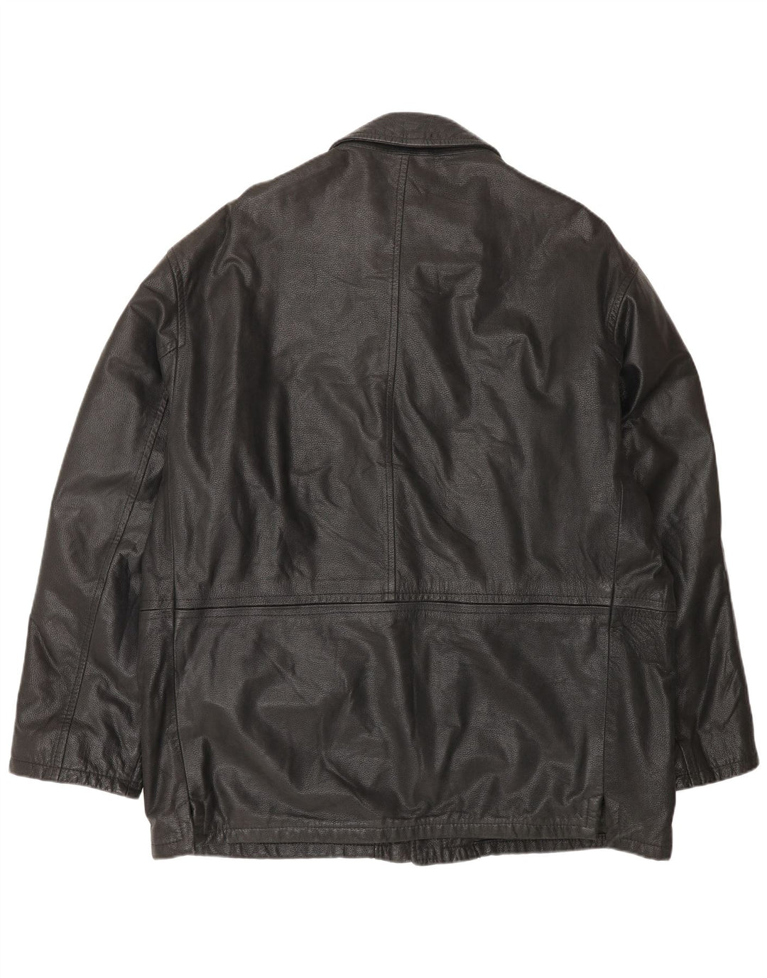 Conbipel Mens Leather Jacket IT 56 2XL Black Leather