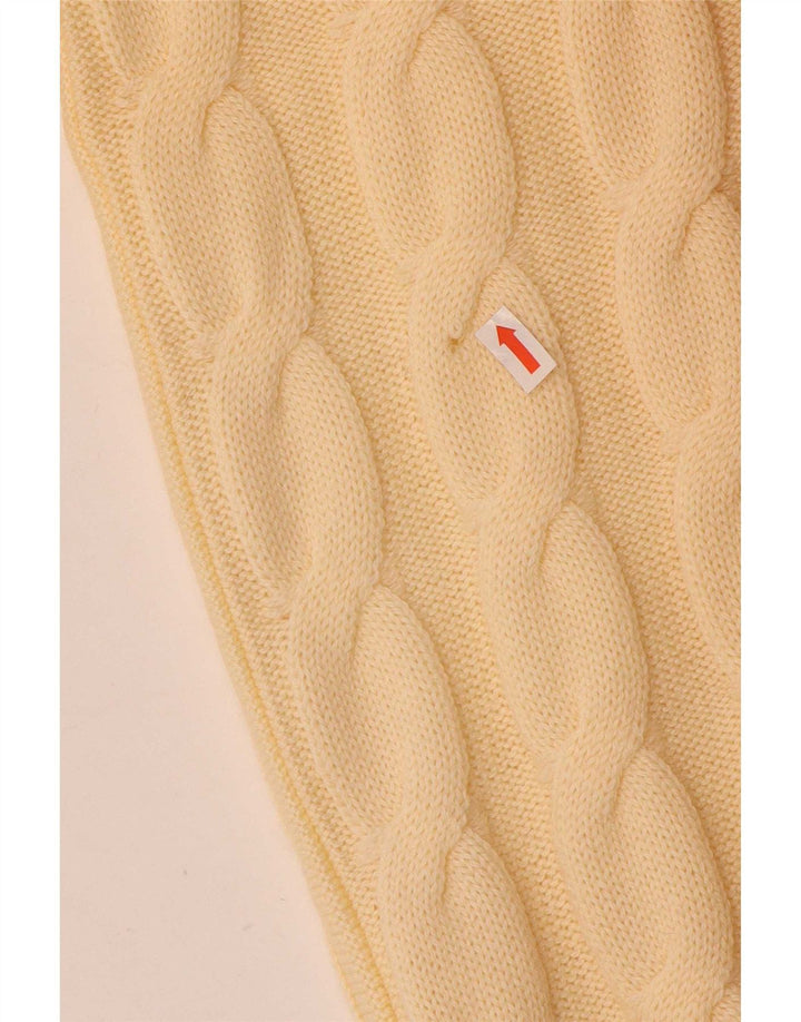 Fila Mens V-Neck Jumper Sweater IT 54 XL Beige Wool