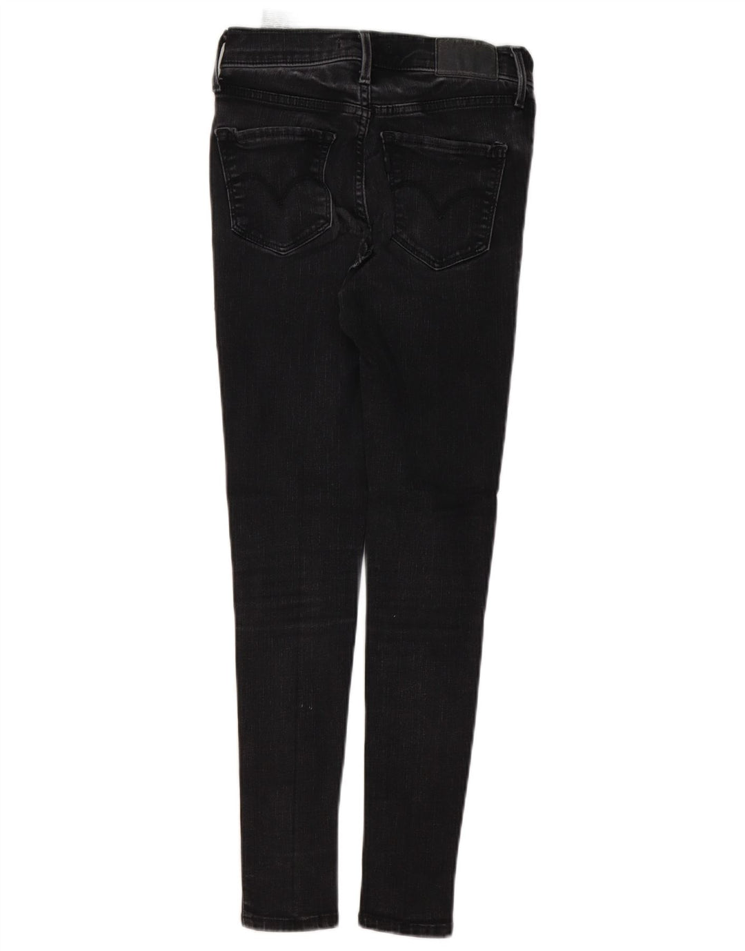 LEVI'S Womens 720 High Rise Super Skinny Jeans W25 L26 Black Cotton