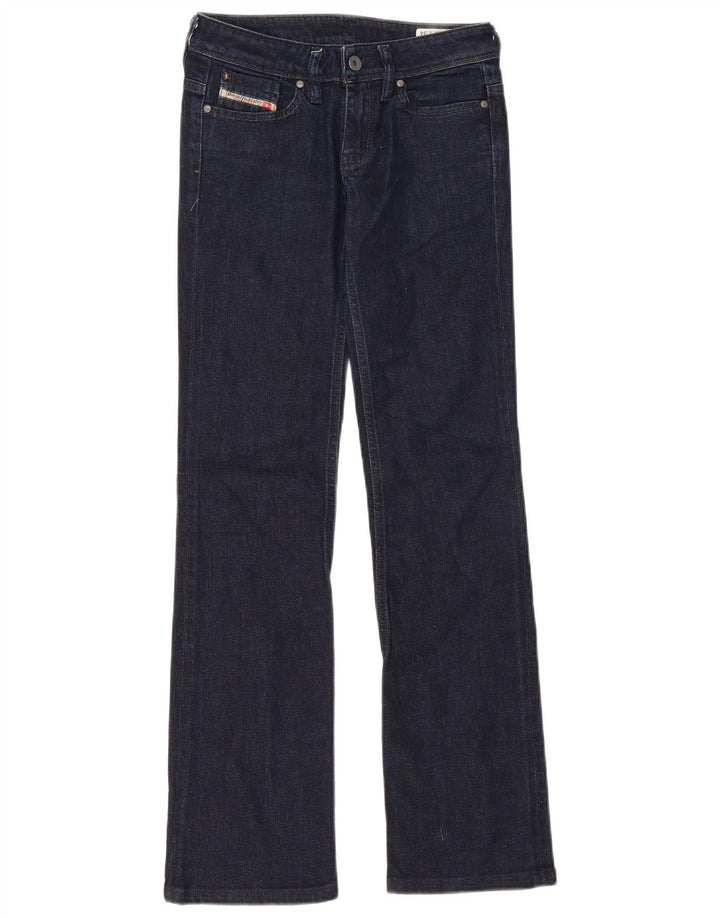 Diesel Womens BEBEL Bootcut Jeans W25 L30 Navy Blue Cotton