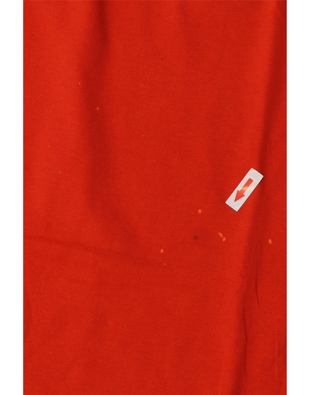 Benetton Mens Graphic T-Shirt Top Large Orange