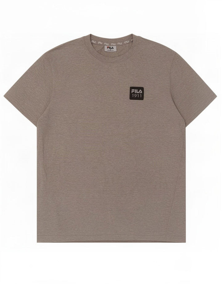 Fila Mens T-Shirt Top Medium Grey Flecked Cotton