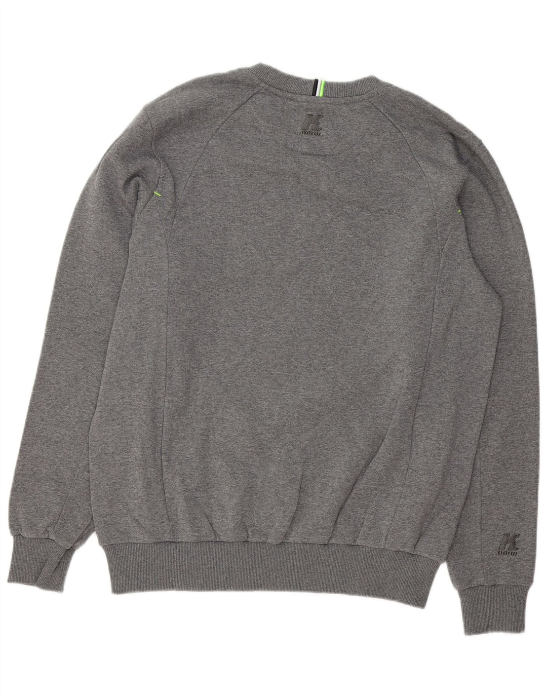 VINTAGE Mens Graphic Sweatshirt Jumper Large Grey Cotton