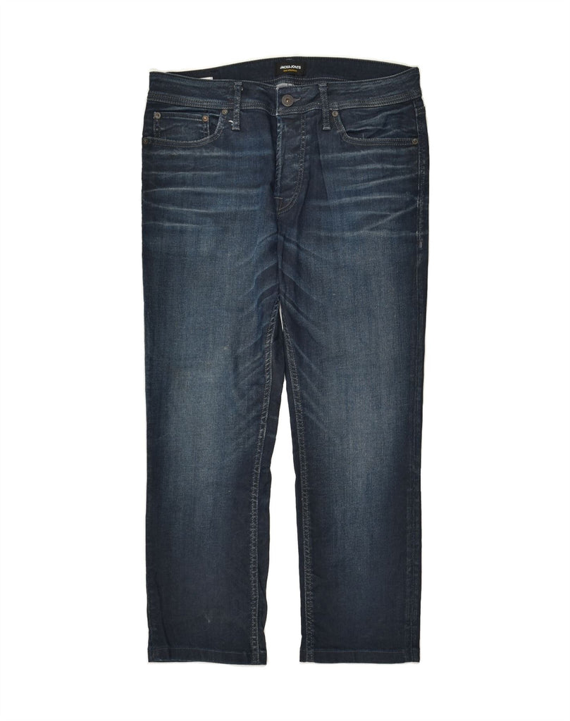 JACK & JONES Mens Cropped Jeans W34 L25  Blue Cotton Vintage Jack & Jones and Second-Hand Jack & Jones from Messina Hembry 