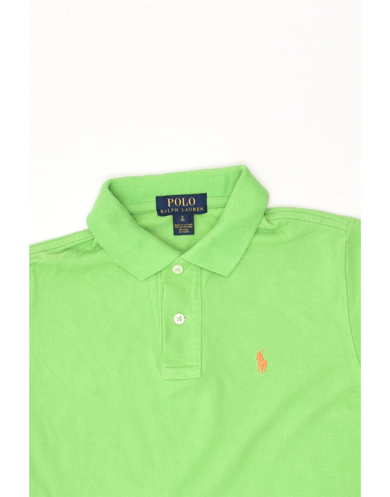 POLO RALPH LAUREN Boys Polo Shirt 7-8 Years Small  Green Cotton | Vintage Polo Ralph Lauren | Thrift | Second-Hand Polo Ralph Lauren | Used Clothing | Messina Hembry 