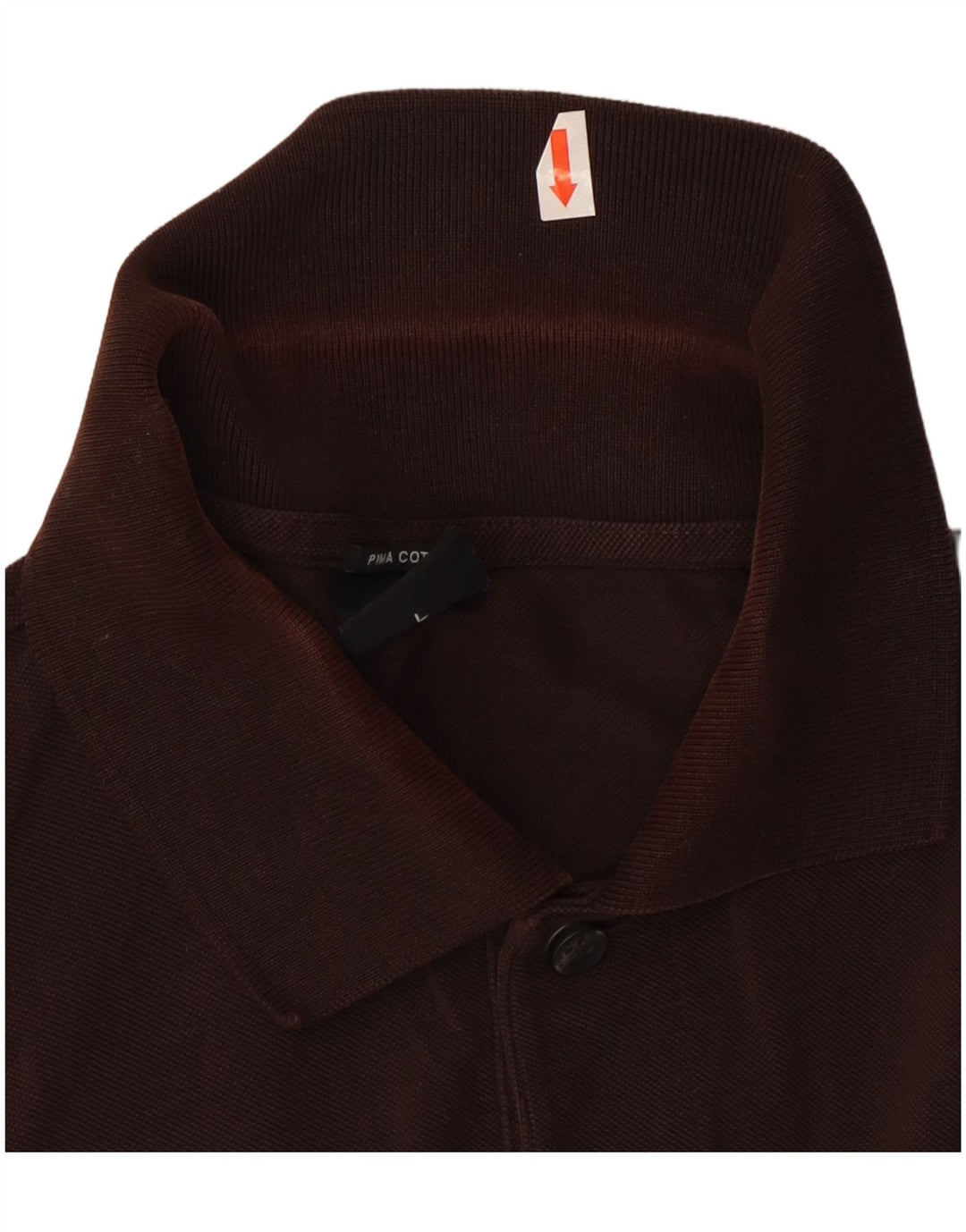 Hugo Boss Mens Polo Shirt Large Brown Cotton