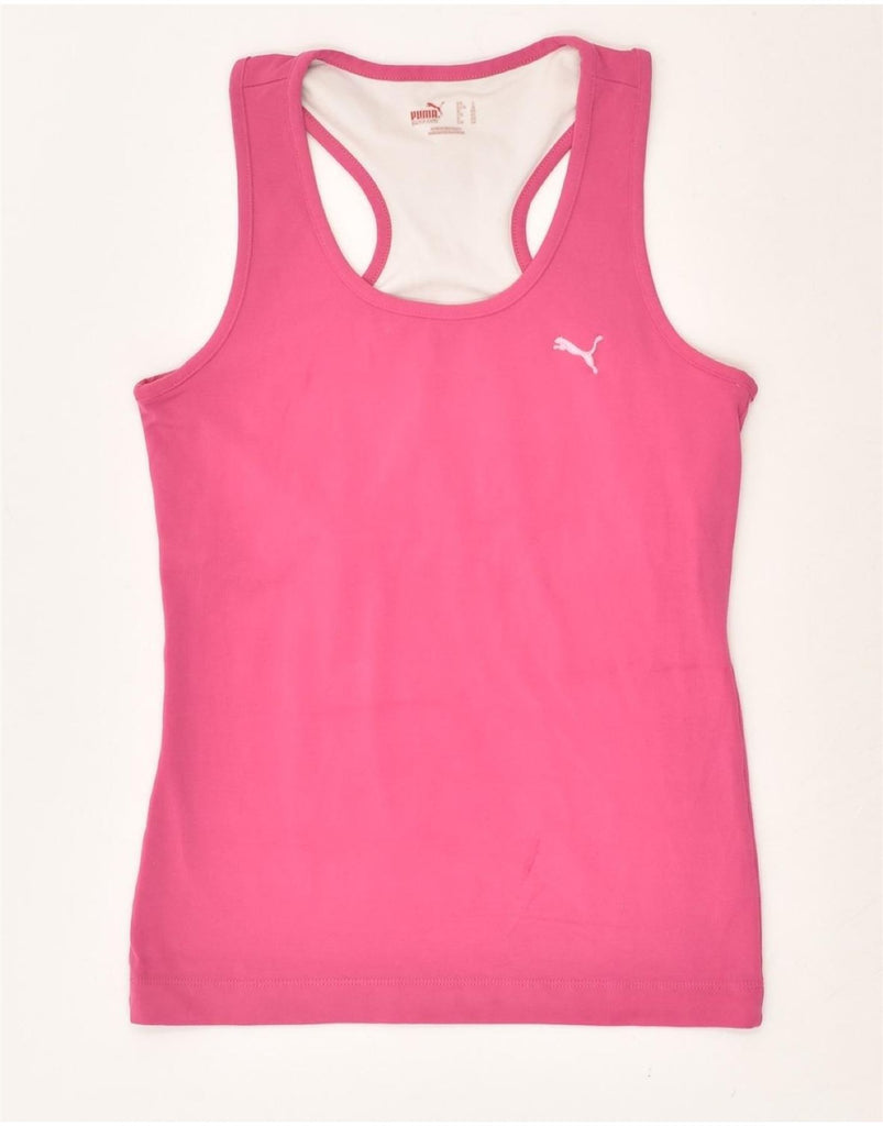 PUMA Womens Vest Top UK 14 Large Pink | Vintage Puma | Thrift | Second-Hand Puma | Used Clothing | Messina Hembry 