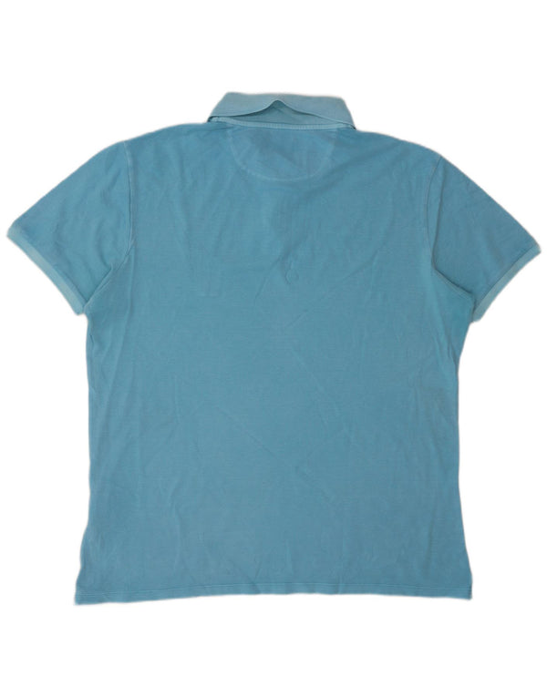 Woolrich Mens Polo Shirt 2XL Blue Cotton