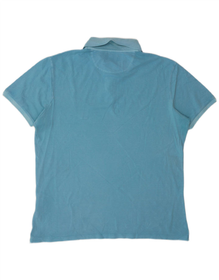 Woolrich Mens Polo Shirt 2XL Blue Cotton