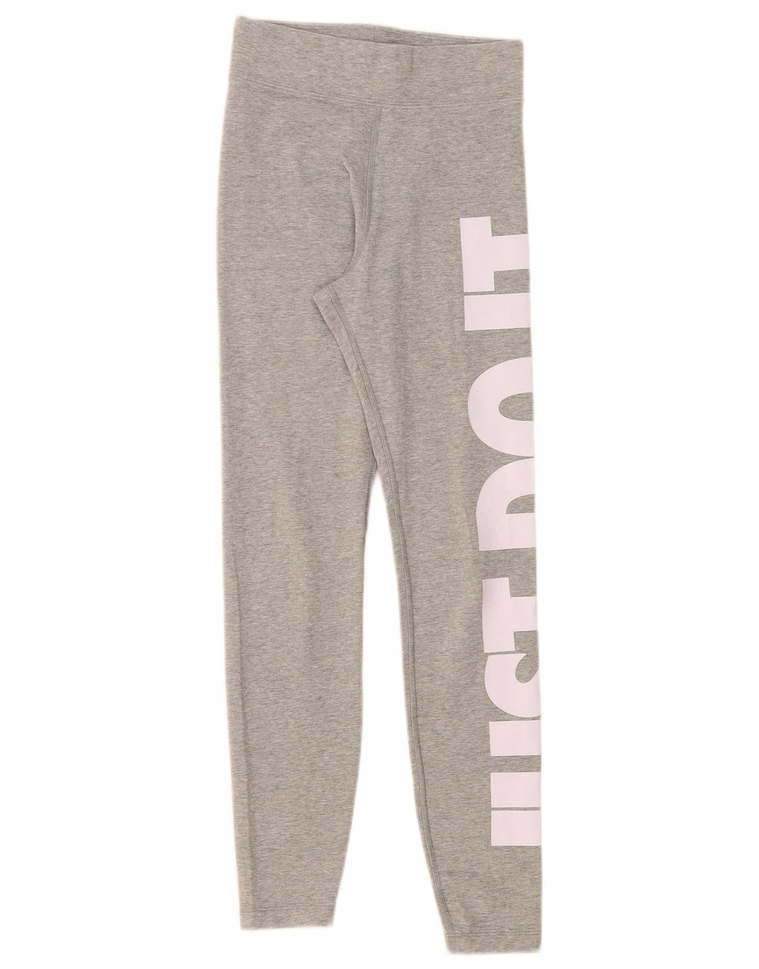 Nike Womens Graphic Leggings UK 4 XS Grey Cotton