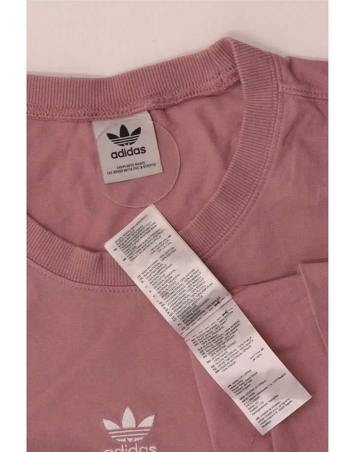 Adidas Mens T-Shirt Top 2XL Pink Cotton