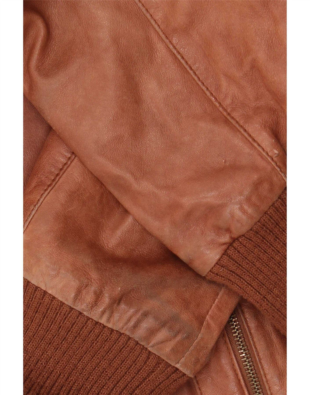 Conbipel Mens Leather Jacket IT 50 Large Brown