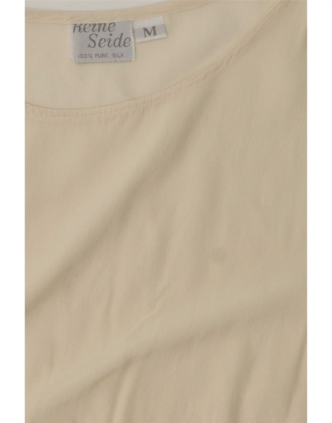 Reine Seide Womens Vest Top UK 14 Medium Beige Silk